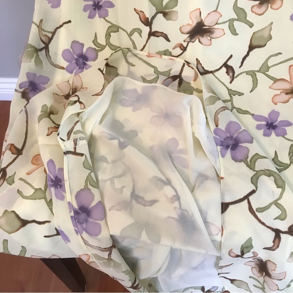 VINTAGE STUDIO | 90’s Maxi Dress in Yellow & Purple Size 10 - Picture 6 of 11